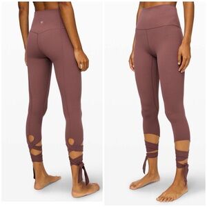 Lululemon Align Love Knot ballet yoga leggings 6 Antique Bark